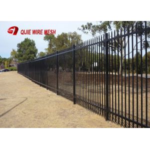 Buy cheap Powder Coated Wire Mesh Fence Panels Pregalvanized Spear Top Security Garrison from wholesalers