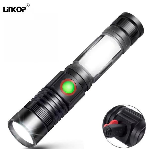 Buy cheap Outdoor Led Portable Flashlight Usb Charging Retractable Tail Magnet from wholesalers