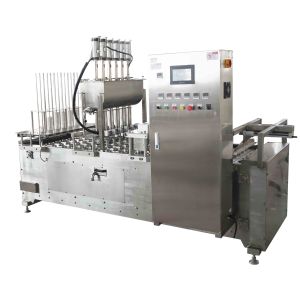 Buy cheap 2.2KW Automatic Plastic Cup Sealing Machine High Accuracy Liquid Filling Machine from wholesalers