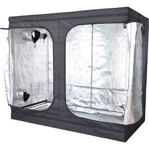 240 x 120 x 200 cm 1680D Reflective Oxford Mylar Hydroponic Tent Lightproof and