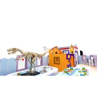 China Customized Indoor Playground Equipment Unique Themes Indoor Trampoline Playground With Slides for sale