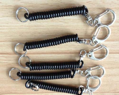 Quality Custom OEM Factory Supply High Quality 3mm Cord Dia Plastic Swivel Spring Strap&Ring for sale