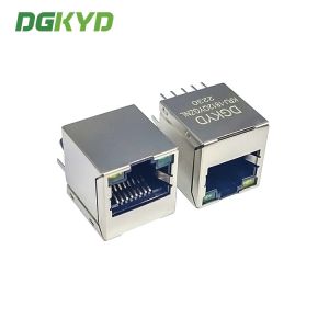 KRJ-1812QYGZNL Gigabit Magnetic modular Rj45 Lan Jack , 1000Mb Metal rj45