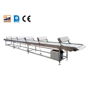 Buy cheap Stainless steel column cooling conveyor belt with cooling fan from wholesalers
