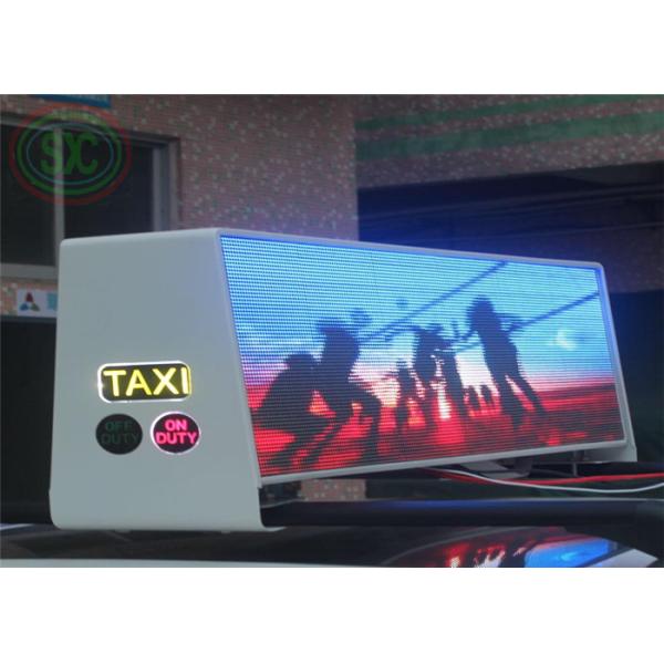 High clarity P5 high brightness taxi led sign/taxi roof led screen/taxi top led