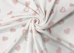 Buy cheap 260GSM 	Polyester Velvet Fabric / Home Textile 92 Polyester 8 Spandex Pink Heart from wholesalers