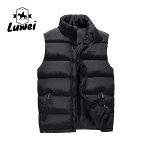 Lightweight Cold Weather Vest Utility Cotton Polyester Sleeveless Puffer Vest