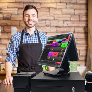 15 Inch Capacitive Touch Screen POS System with Windows OS and SDK Compatibility