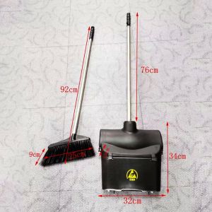 Cleanroom Industrial Antistatic Plastic Brush Broom Foldable Dustpan ESD Broom