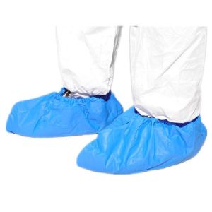 Buy cheap Waterproof Blue Disposable Shoe Covers Convenient With Diamond Embossed from wholesalers
