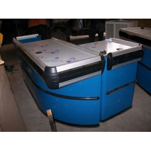 Retail Shop Equipment Supermarket Checkout Counter Convenience Steel Checkstand