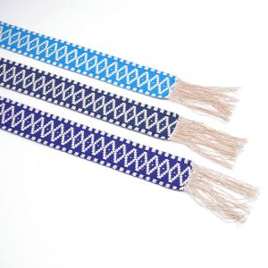 Buy cheap 4cm Thick Pattern Cotton Custom Jacquard Webbing product