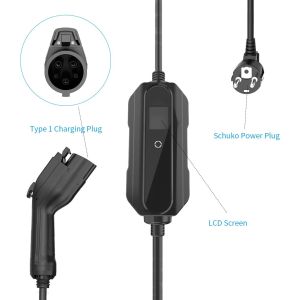 Buy cheap 3.6kw Type 1 Adjustable Portable EV Charger Mode 2 2.5kg from wholesalers