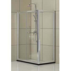 Buy cheap Self - Cleaning Square Shower Enclosure Aluminum Alloy Matte Silver 6MM Tempered Glass from wholesalers