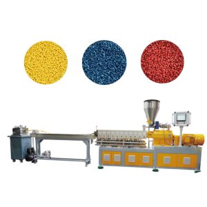 Parallel Twin Screw Extruder Color Masterbatch Plastic Granule Making Machine