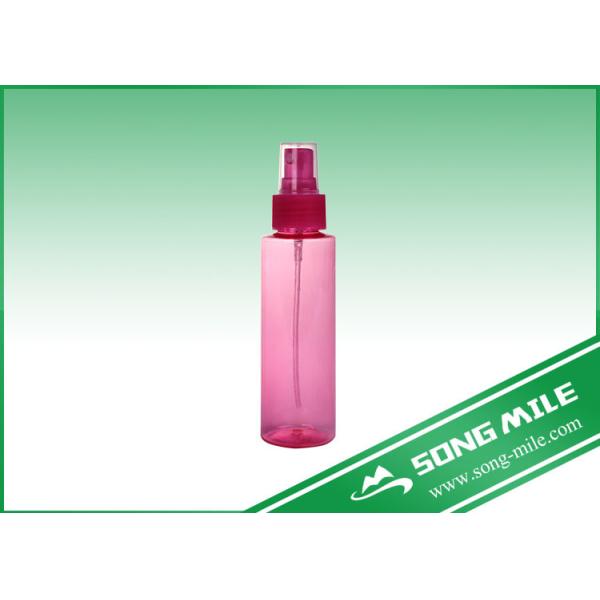 Quality 120 Ml Red Round Pet Plastic Bottle with Mist Sprayer for sale