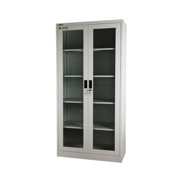 Quality School Glass Door Document H185cm Metal Cabinet Locker for sale