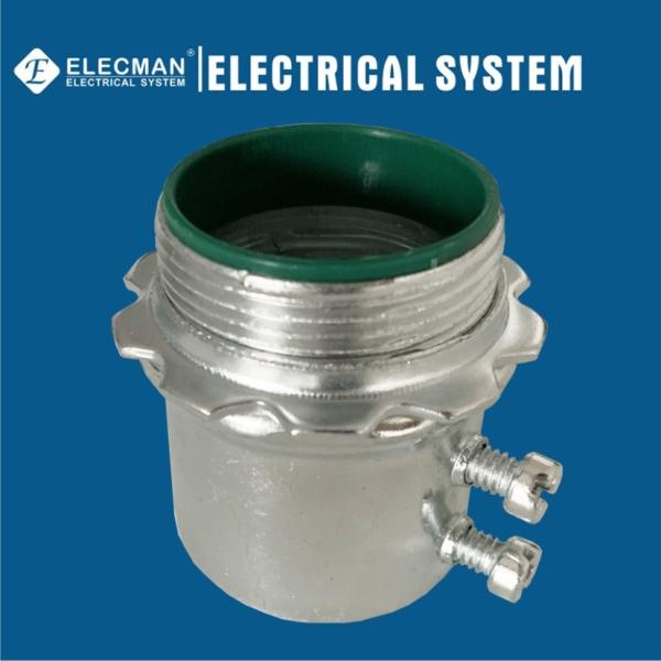 Buy cheap Steel EMT Connectors Set Screw Type With Insulated Throat 1/2" - 4" from wholesalers