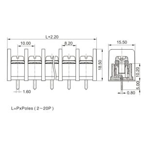 Buy cheap 10.0mm Pitch Terminal Block Connector from wholesalers