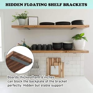 Buy cheap Thick Steel Wall Brackets for Shelves Black Rustic Shelf Supports Thickness 0.1-5mm from wholesalers