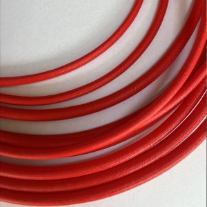 Buy cheap Red Silicone Rubber Coated Fiberglass Sleeving 3.5mm 12mm from wholesalers