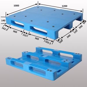 Buy cheap Warehouse steel reinforced plastic pallet from wholesalers