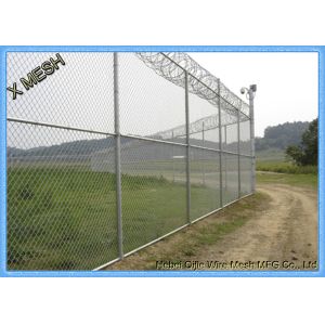 Buy cheap Plain Weave Metal Chain Link Fence Screen PVC Coated 8 Gauge Galvanised Chain Link Fencing from wholesalers
