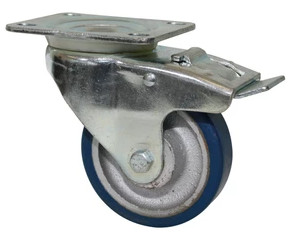 Quality 6 inch aluminium wheels rubber wheel for trolley for sale