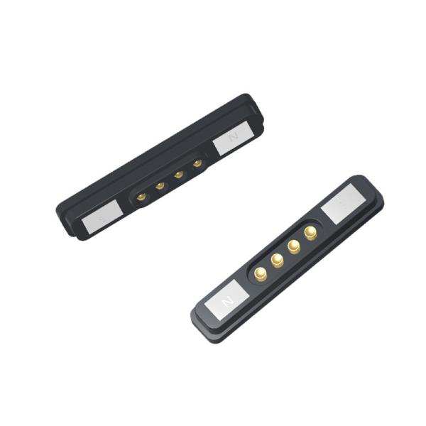 Quality 2.2mm Pitch Magnetic Connectors 12V 2A Magnetic Pogo Connector With Black Housing for sale