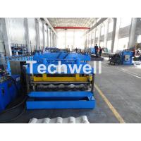 Buy cheap Metal Glazed Wave Tile Roll Forming Machine With Welded Wall Plate Frame and product