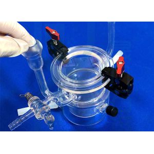 Buy cheap 2.2g/Cm3 Frosted Glass Ball Head Quartz Reactor from wholesalers