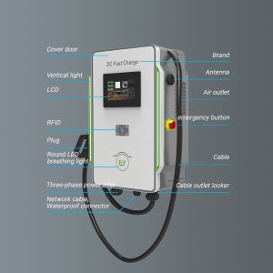 30kW Fast SmartDC EV Charger with 50Hz±10Hz Grid Frequency and Leakage