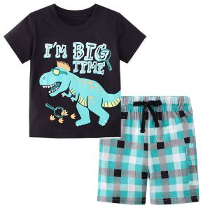 Buy cheap Summer Boy Children'S Outfit Sets Cartoon Printing from wholesalers