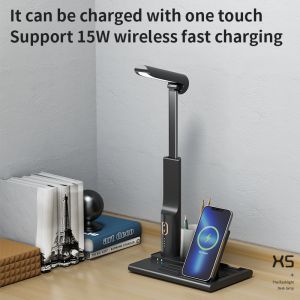 15W wireless fast charging | scalable dimming | X5 multifunctional desk lamp |