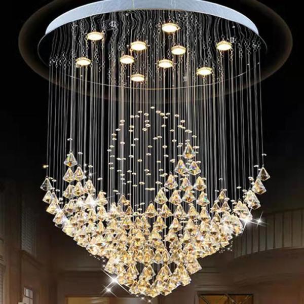 Quality Luxury Fancy Led Crystal Chandelier Residential Art Decorative for sale