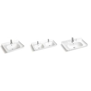 Ceramic Rectangular Vessel Bathroom Basin Counter Mounting Sanitary Wash Basin