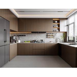 Buy cheap Kitchen Full Furniture Modern Modular Melamine Cabinet With Hidden Drawer from wholesalers