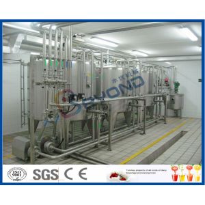 Plastic Pouch / Bottle Package Liquid Dairy Processing Plant 200ml 500ml 1000ml