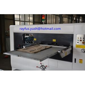 Automatic Lead Edge Flat Bed Die Punching Machine With Stripping Corrugated