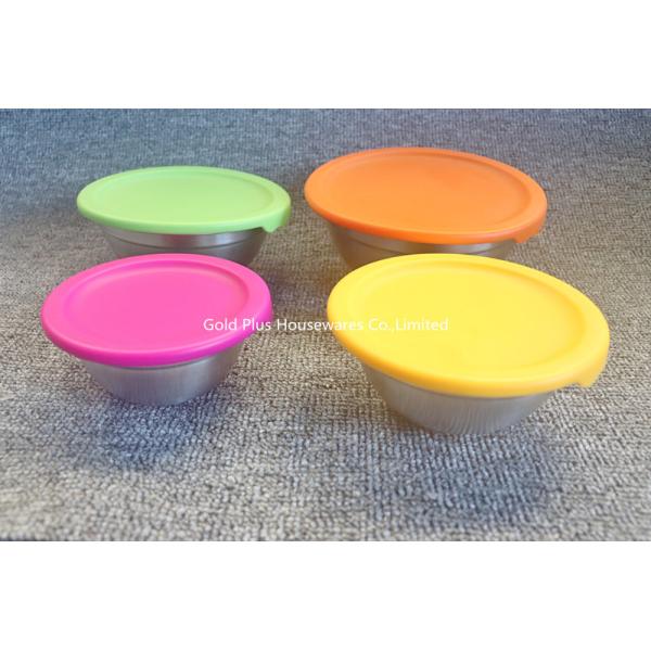 Quality Portable Leakproof 8pcs Stainless Steel Basin With Airtight Lid for sale