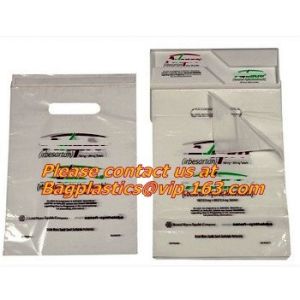 Buy cheap Compostable biodegradable poly plastic black gold die cut handle shopping packaging bag with custom logo PLA PBAT PACK from wholesalers