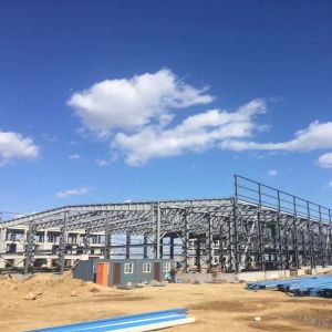 Buy cheap Galvanized Steel Structure Warehouse Building with H-Section Frame from wholesalers