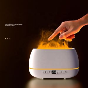 Buy cheap 2023 New Design Ultrasonic Flame Diffuser 200ml RGB Light Flame Humidifier With Remote Controller Aroma Diffuser For Household from wholesalers