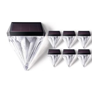 Buy cheap Diamond Figurine Solar Powered Deck Step Lights 3200K warm white Outdoor Garden Decorative from wholesalers