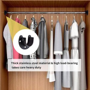 Buy cheap Wardrobe Hanger Fixed Support with Customized Stainless Steel Bracket from wholesalers