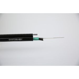 Buy cheap Aerial GYTC8S Armored Figure 8 Cable with Steel Tape 24 36 48 72 Core G652D Fiber Optical Cable from wholesalers