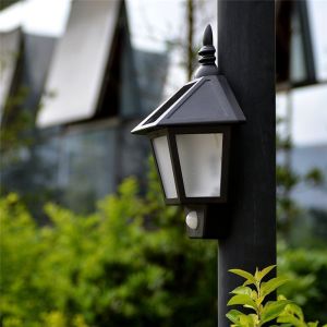 Buy cheap Motion Sensor Solar Power Outdoor Flame Flickering Wall Mount LED Light for Garden Landscape Security Lighting Lamp from wholesalers