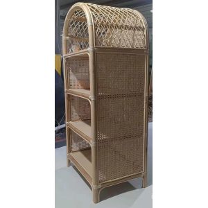 Natural rattan storage ECO friendly home furniture shelves shelf