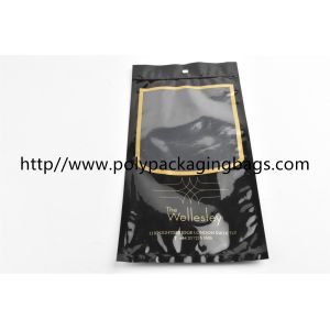 Buy cheap Customized black cigar tobacco moisturizing zipper bag with transparent window from wholesalers