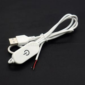 Buy cheap 5V 1m on off Switch Controller USB to Open Wires End Cable Touch Dimmer for 3w 5w Led Strip Light Lamp from wholesalers